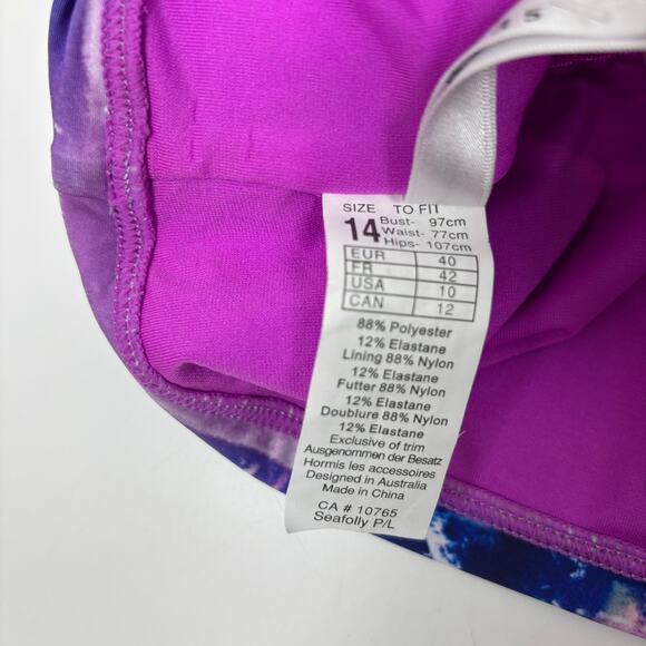 NEW Seafolly Tankini Bikini Top US 10 / AUS 14 Swimwear Desert Springs Palm Tree - Picture 7 of 9